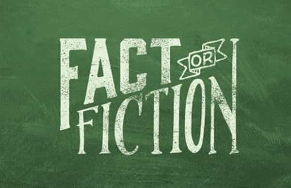 FACT OR FICTION ON CHALKBOARD