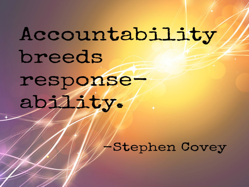 Accountability breeds response - ability