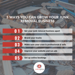 5 Ways to Grow Your Junk Removal Business Graphic